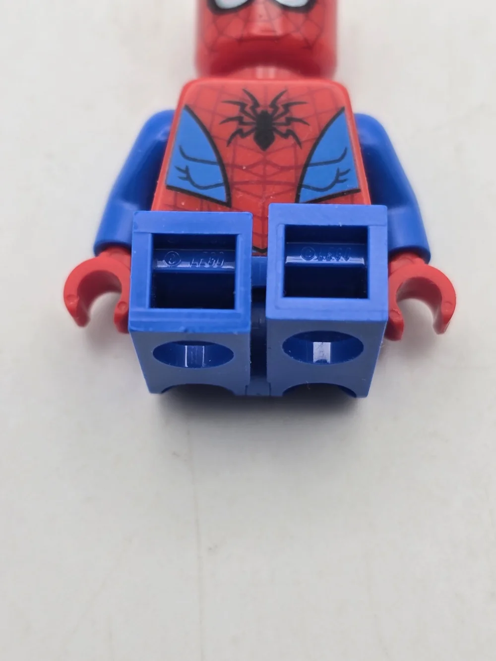 LEGO Minifigure Spider-Man Metallic Blue Eye Highlights sh536 Super Heroes